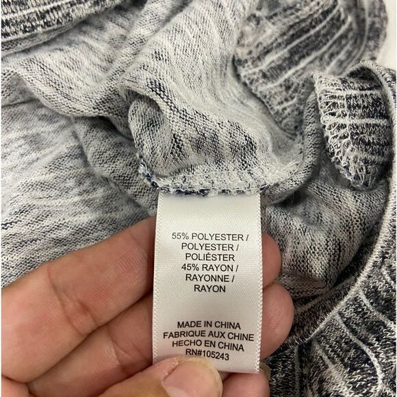 Bobeau stripes pattern slit side T-shirt size small - Picture 11 of 11